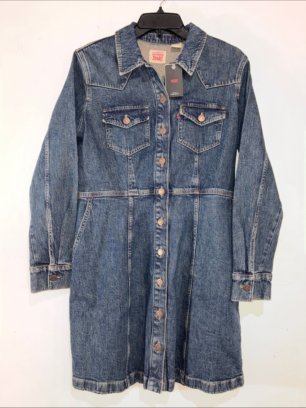 NWT Levi’s Flynn Western Mini Dress Women’s Medium